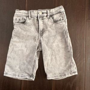 Boys Gray Denim Shorts